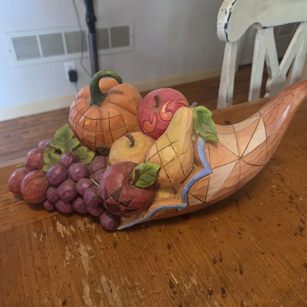 Jim Shore Autumn Cornucopia Figurine